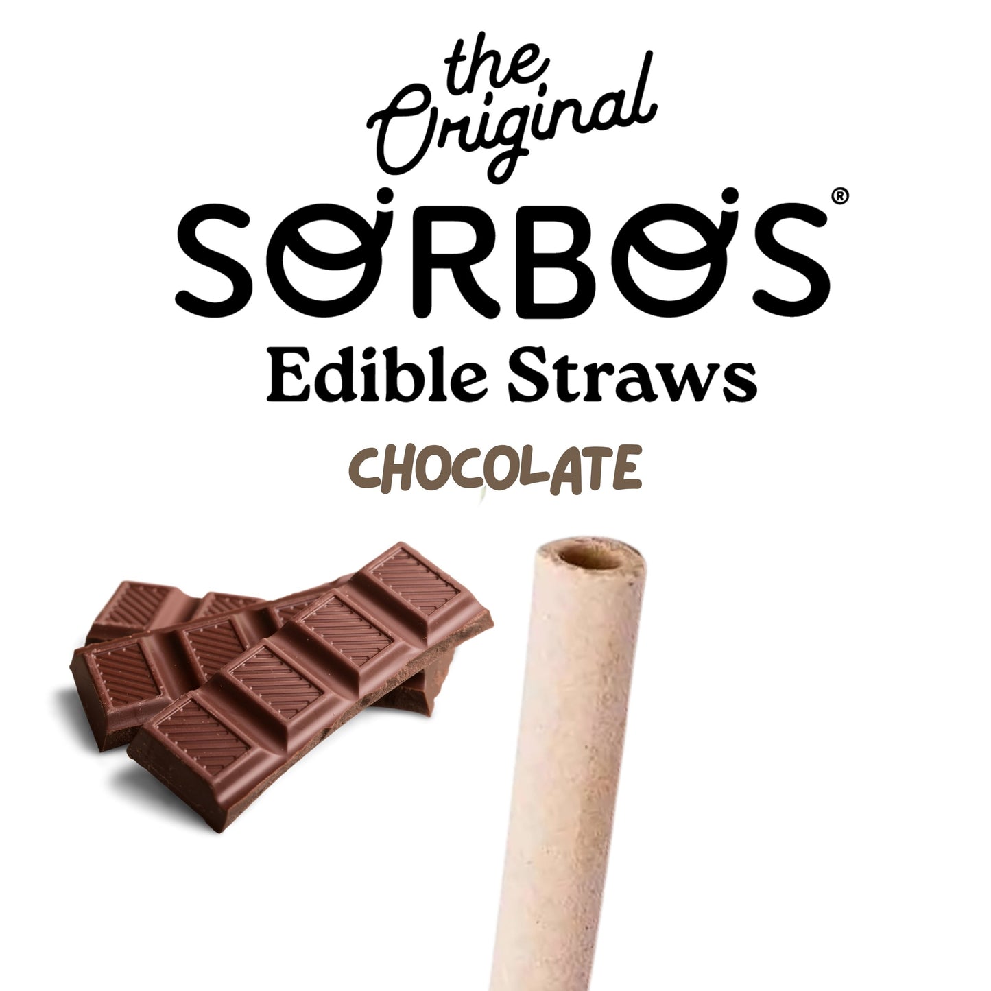 Sorbo Candy Straw Chocolate