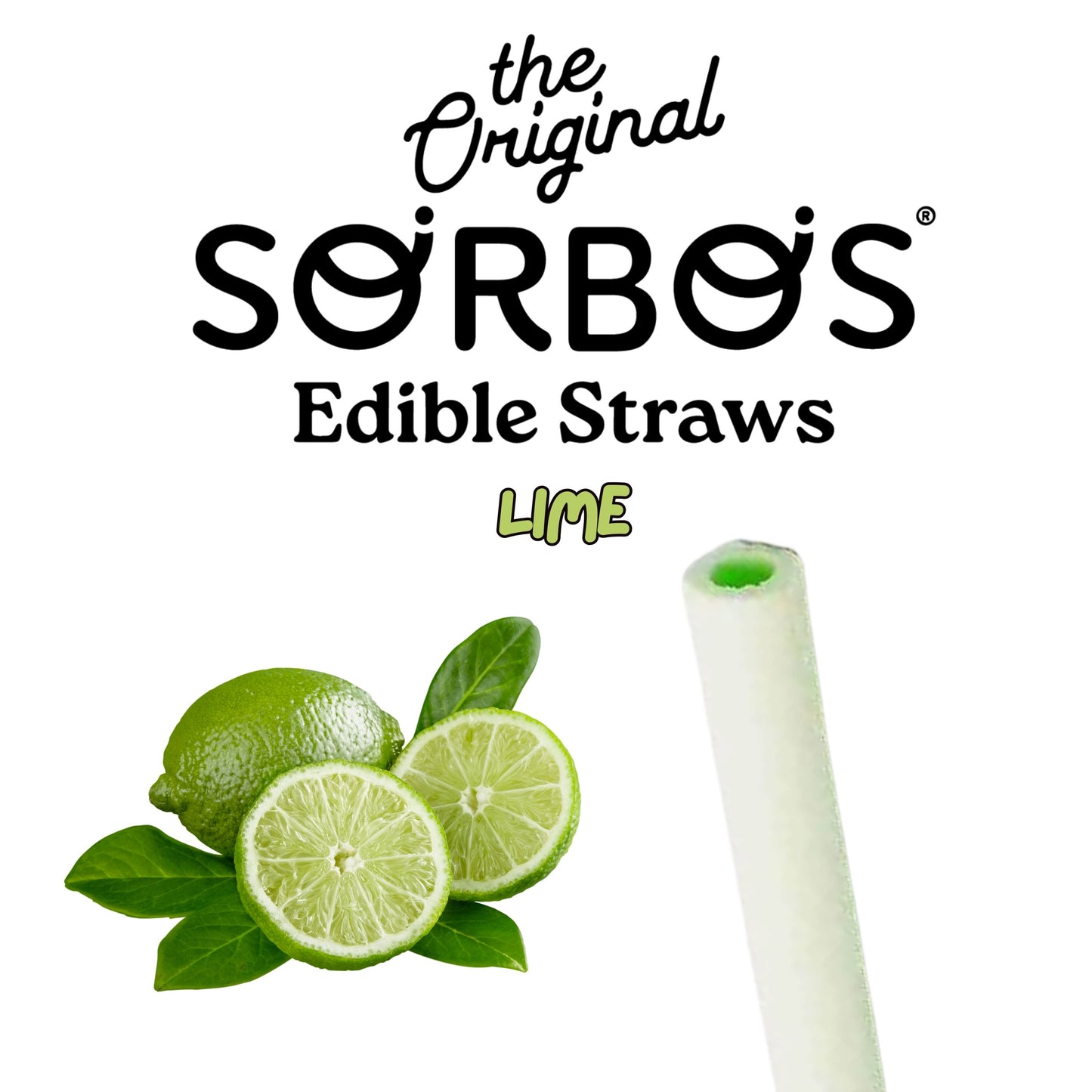 Sorbo Candy Straw Lime